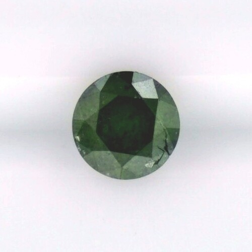 Green diamond mm round - green,