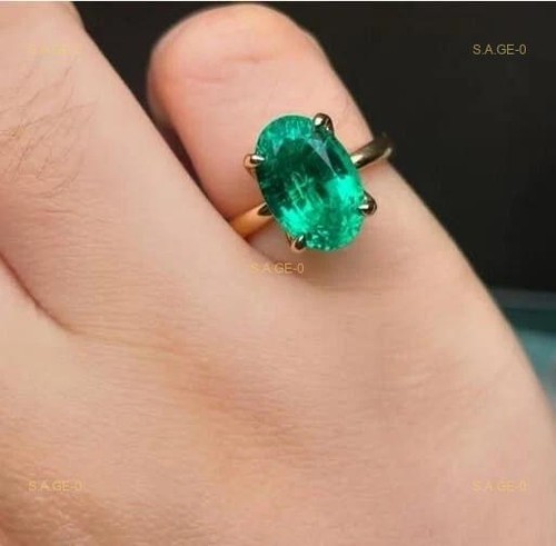Oval green natural - 4,
