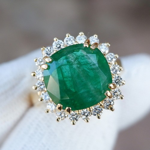 5ct natural emerald - natural, ring
