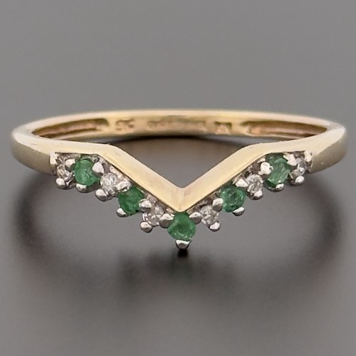 9ct yellow gold emerald - yellow, &