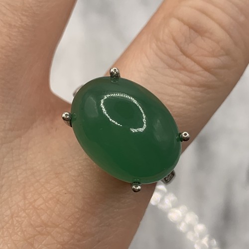 Green chalcedony diamond - &,