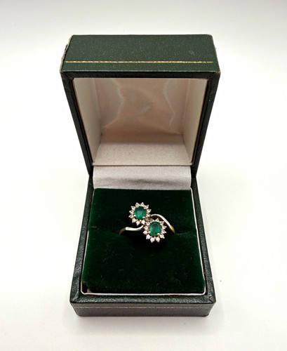 Vintage vera emerald diamond - vintage, &