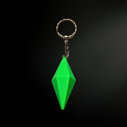 Sims plumbob keyring 3d - sims,