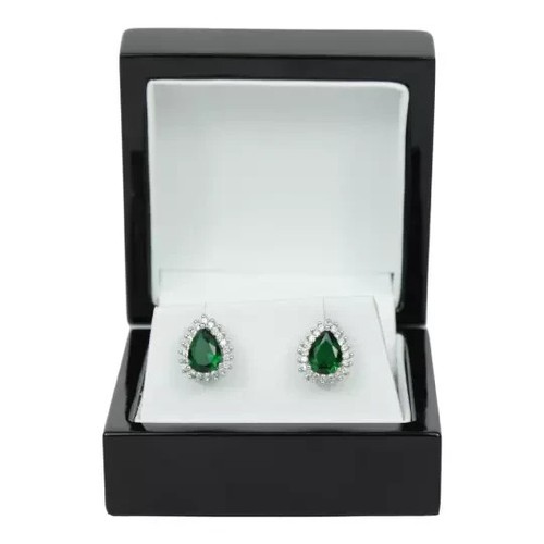 White gold finish pear - white,