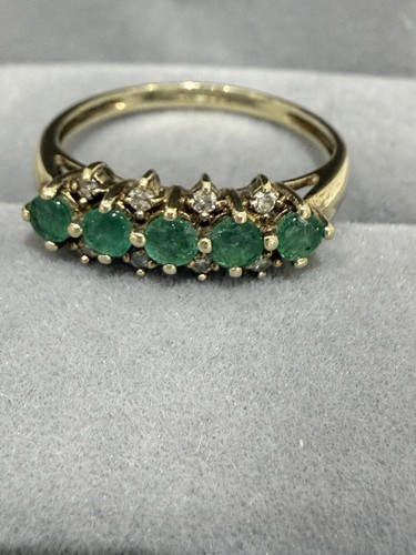 Vintage gold diamond emerald - vintage,