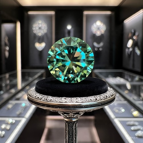 Green diamond ring vvs1 - ct,