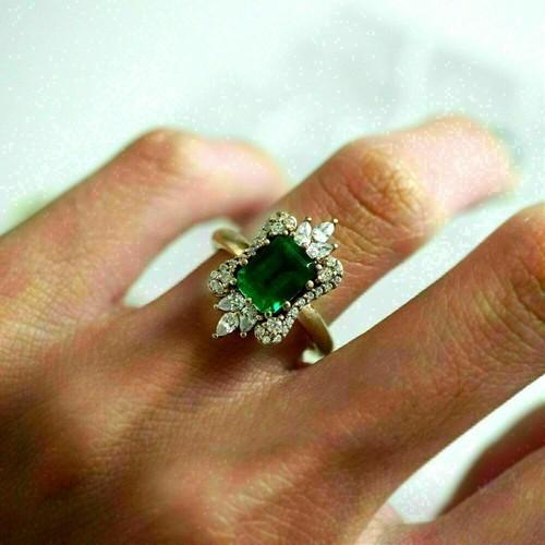 3ct emerald cut - emerald, green