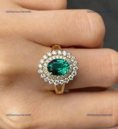 Natural green emerald - green,