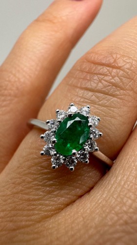 Platinum cluster oval - cluster,