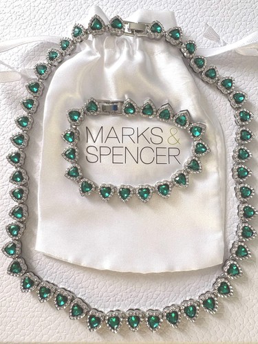 Silver emerald green - silver,