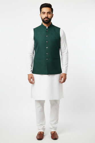 Men dark green - dark, square