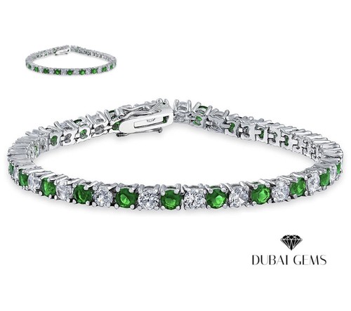 White gold finish - , green
