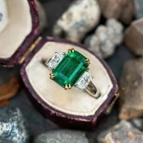 20ct green emerald cut - 4.20ct,