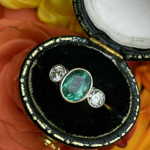 5ct oval cut emerald - oval, diamond